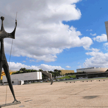 Em foto, é possível ver a Praça dos Três Poderes, no Distrito Federal